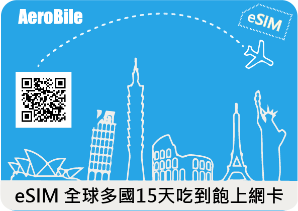 eSIM 全球多國15天跨國上網吃到飽(6GB高速)(EA60)