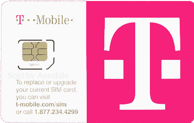 USA T-Mobile SIM card tablet/iPad 4G data capable