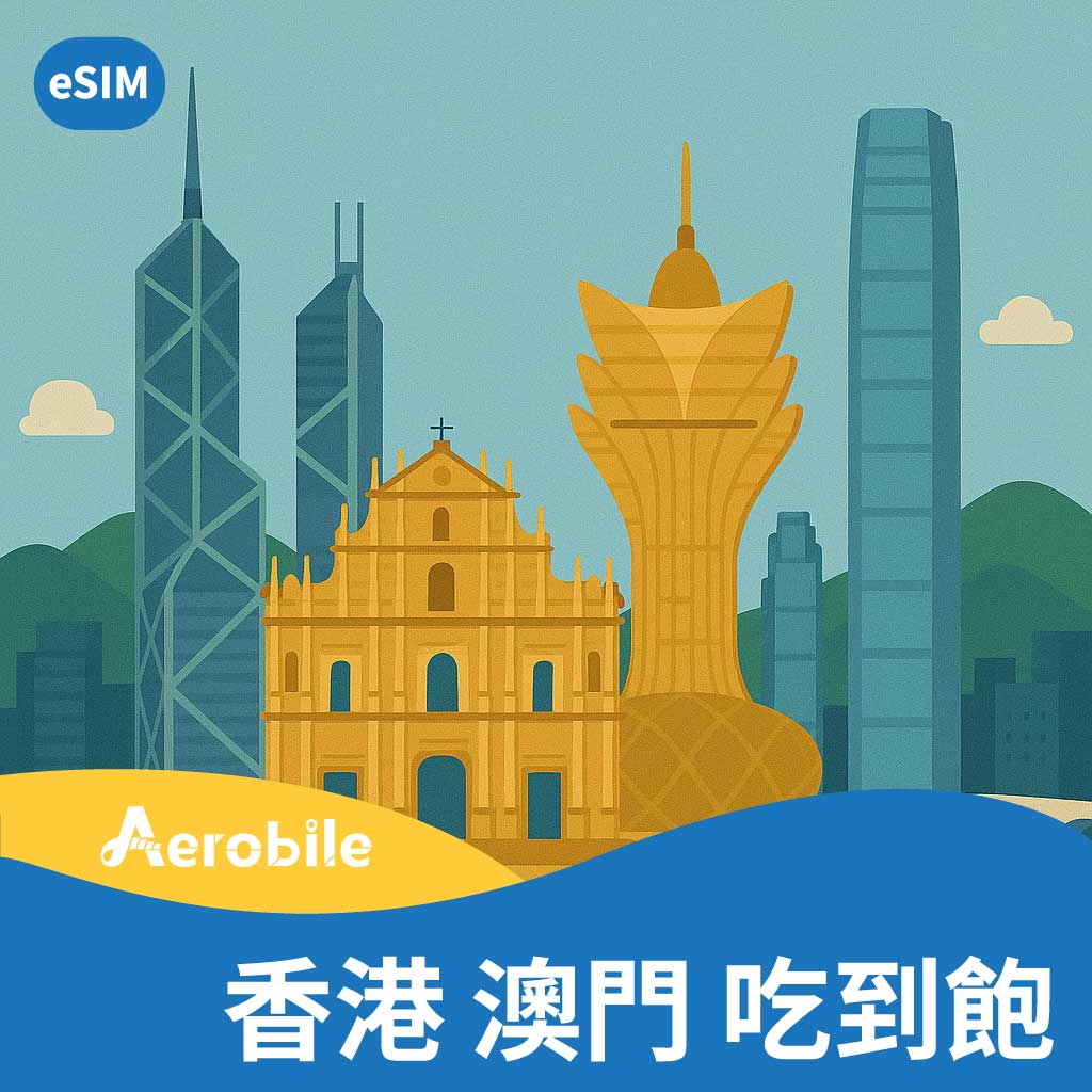 eSIM【港澳】超值無限卡(不含中國)高速吃到飽不降速(B)可熱點分享