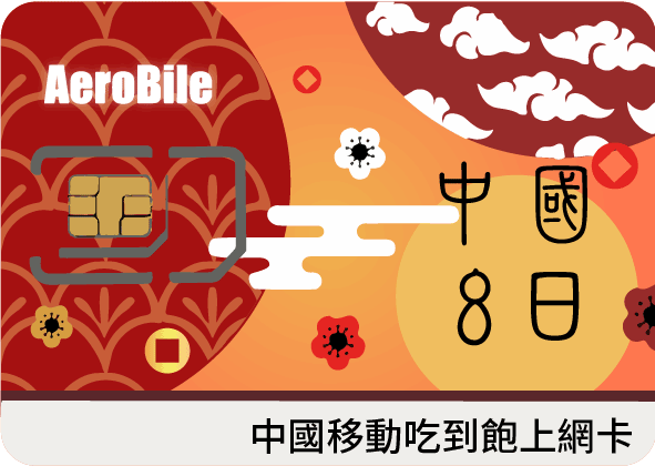 中國移動8日高速不降速上網卡(M)