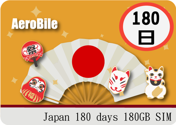 eSIM Japan 30-180 day 1GB/day (i)