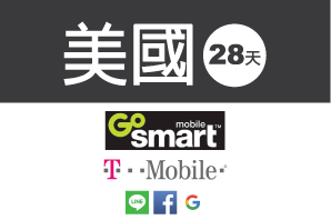 美國GoSmart 預付卡 28天<br>獨家上網吃到飽方案<br>電話及網路無限使用(不可續約)